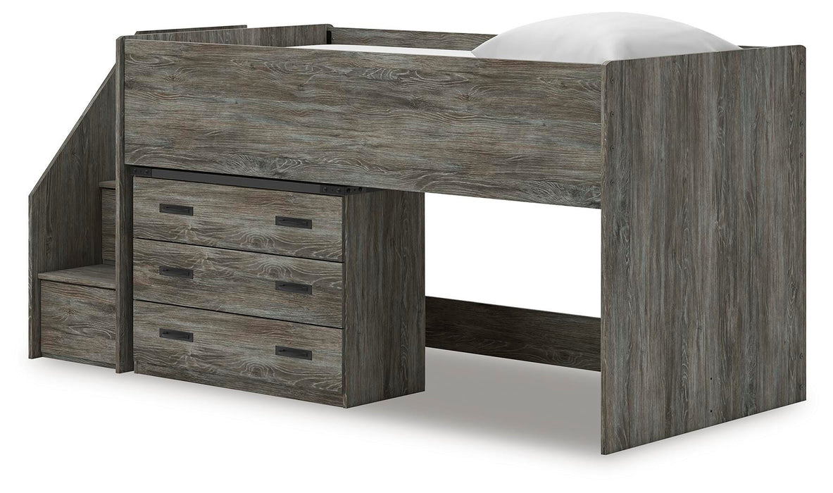 Frandern Loft Bed with Drawer Storage - Red Gate Home Furnishings (Ball Ground, GA)