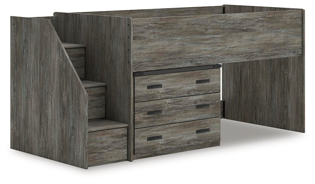 Frandern Loft Bed with Drawer Storage - Red Gate Home Furnishings (Ball Ground, GA)