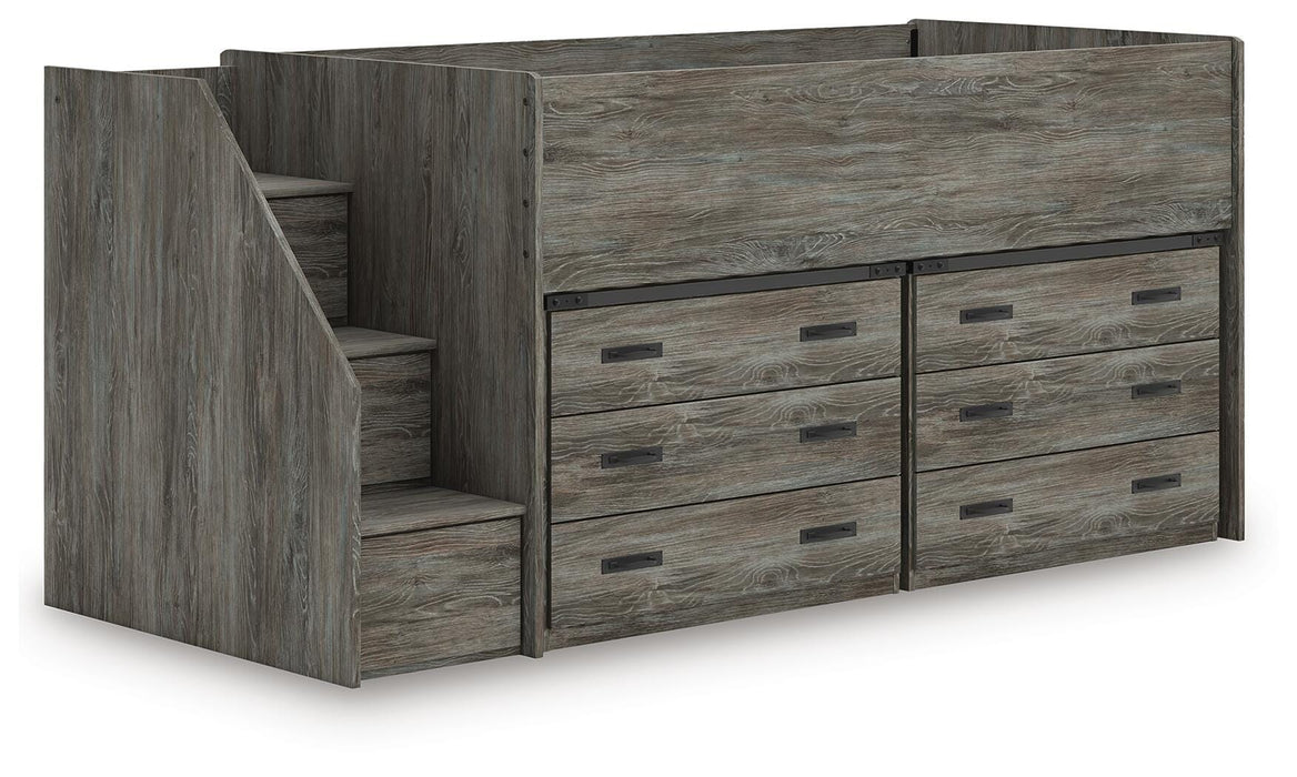 Frandern Loft Bed with Drawer Storage - Red Gate Home Furnishings (Ball Ground, GA)