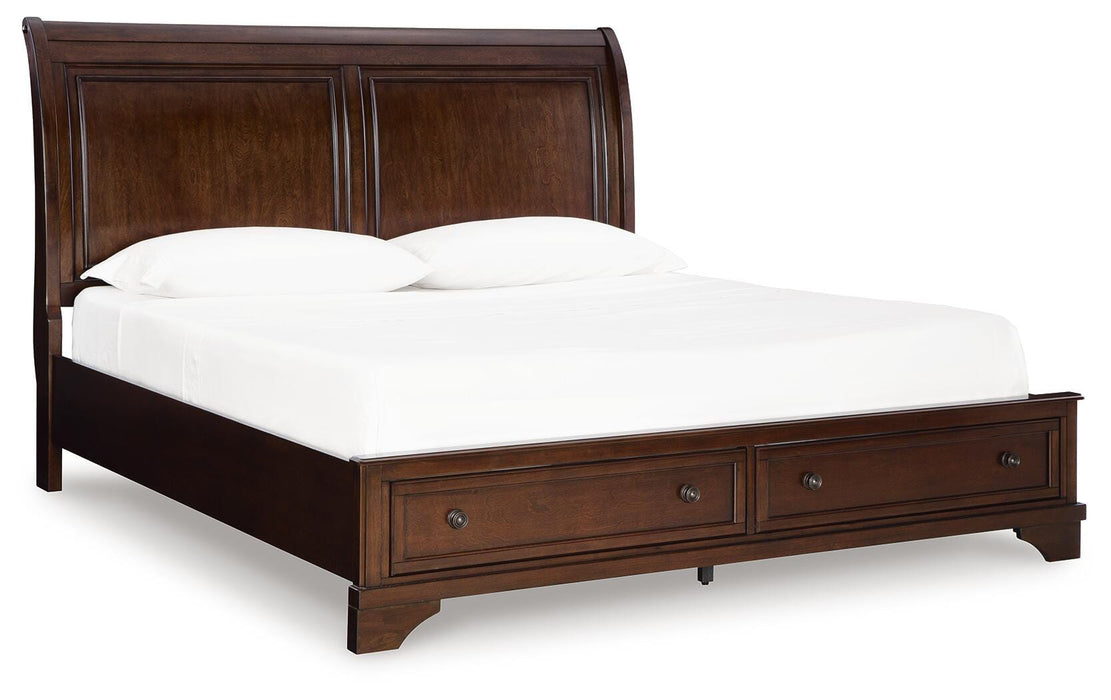Trellington Sleigh Storage Bed - Red Gate Home Furnishings (Ball Ground, GA)