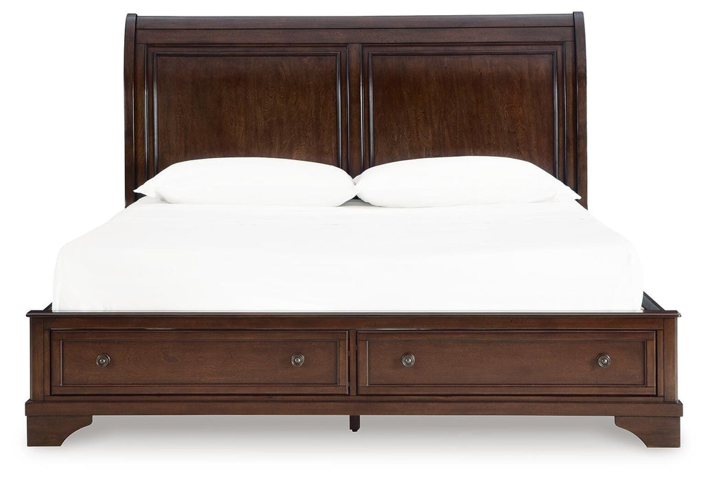 Trellington Sleigh Storage Bed - Red Gate Home Furnishings (Ball Ground, GA)