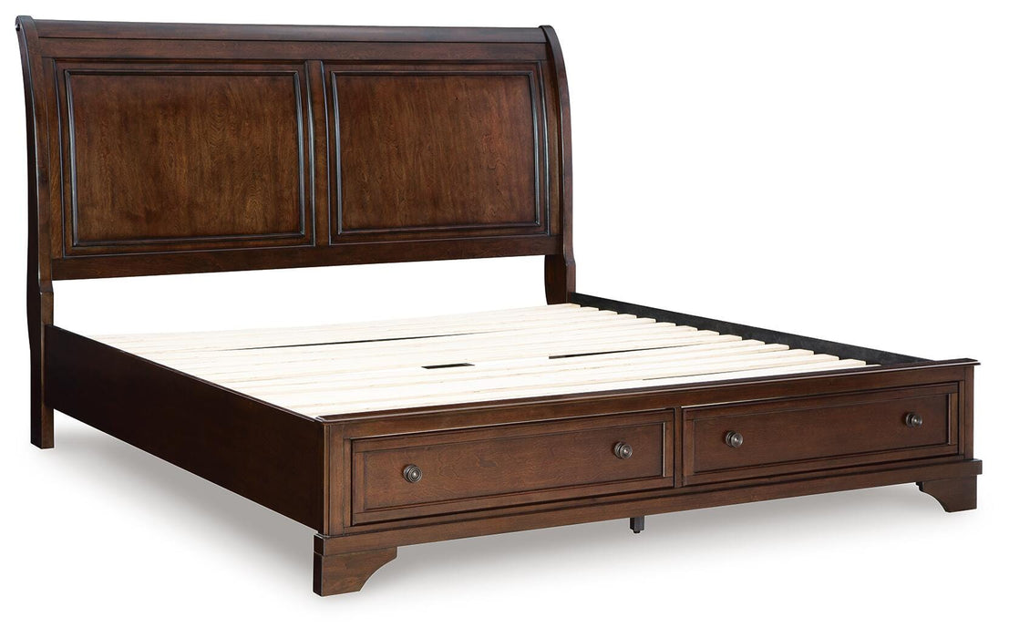 Trellington Sleigh Storage Bed - Red Gate Home Furnishings (Ball Ground, GA)