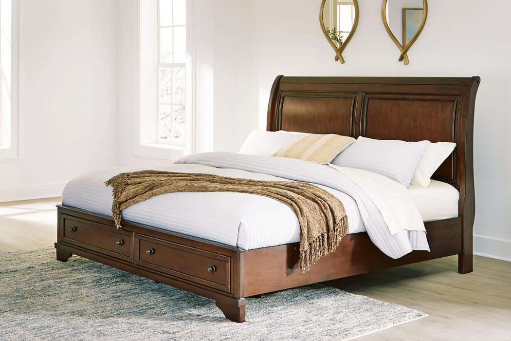 Trellington Sleigh Storage Bed - Red Gate Home Furnishings (Ball Ground, GA)