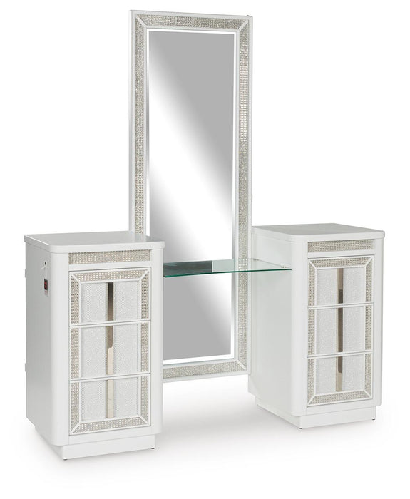 Chalanna Vanity with Mirror - Red Gate Home Furnishings (Ball Ground, GA)