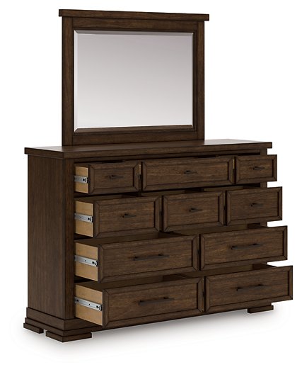 Taffenbrook Dresser and Mirror - Red Gate Home Furnishings (Ball Ground, GA)