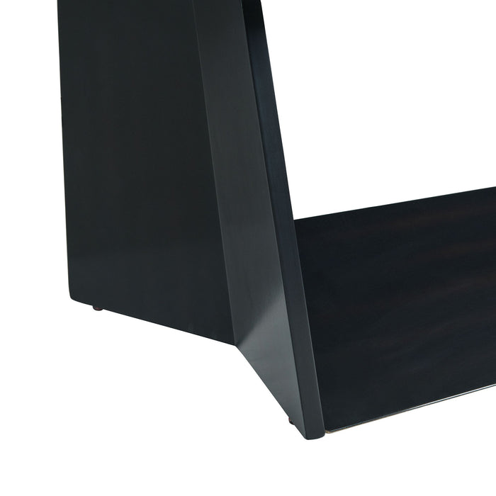 Beckley End Table Complete in Dark Marble Top