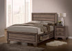 Kauffman California King, E.king, & Queen Panel Bed Washed Taupe - Red Gate Home Furnishings (Ball Ground, GA)