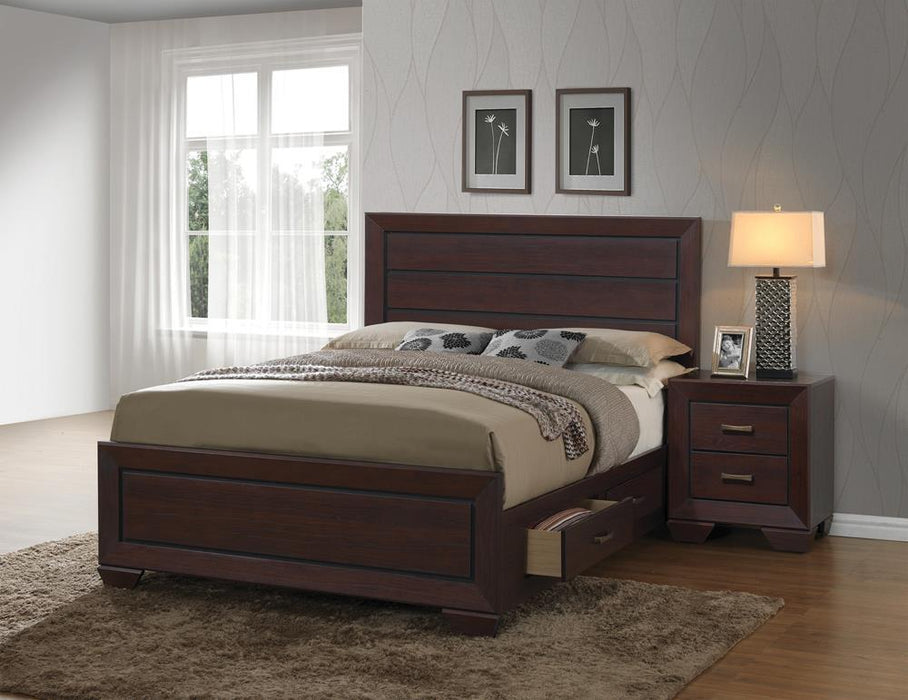 Kauffman California King, Eastren King, & Queen Panel Bed Dark Cocoa - Red Gate Home Furnishings (Ball Ground, GA)