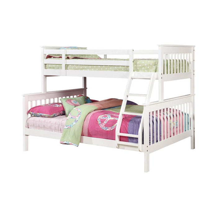 Chapman Full Over Full & Twin Over Full Bunk Bed Black & White - Red Gate Home Furnishings (Ball Ground, GA)
