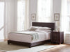 Dorian Upholstered California King, E.King, & Queen Bed Black, Brown, & Grey - Red Gate Home Furnishings (Ball Ground, GA)