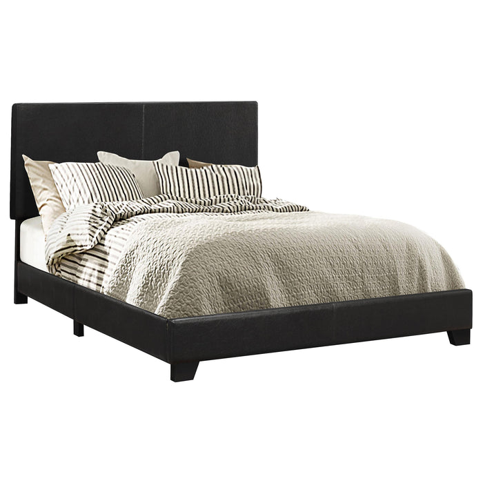 Dorian Upholstered California King, E.King, & Queen Bed Black, Brown, & Grey - Red Gate Home Furnishings (Ball Ground, GA)