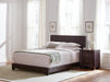 Dorian Upholstered California King, E.King, & Queen Bed Black, Brown, & Grey - Red Gate Home Furnishings (Ball Ground, GA)