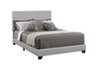 Dorian Upholstered California King, E.King, & Queen Bed Black, Brown, & Grey - Red Gate Home Furnishings (Ball Ground, GA)