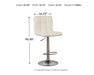 Bellatier Adjustable Height Bar Stool - Red Gate Home Furnishings (Ball Ground, GA)