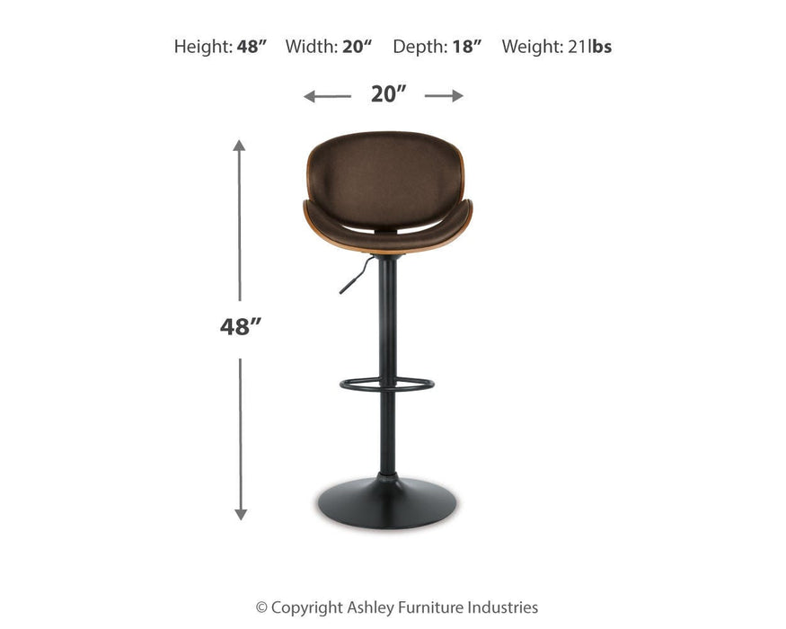Bellatier Adjustable Height Bar Stool - Red Gate Home Furnishings (Ball Ground, GA)