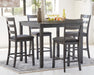Bridson Counter Height Dining Table and Bar Stools (Set of 5) - Red Gate Home Furnishings (Ball Ground, GA)