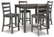 Bridson Counter Height Dining Table and Bar Stools (Set of 5) - Red Gate Home Furnishings (Ball Ground, GA)