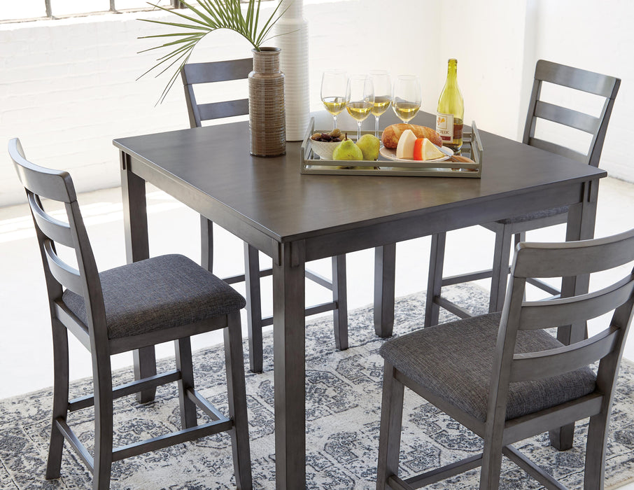 Bridson Counter Height Dining Table and Bar Stools (Set of 5) - Red Gate Home Furnishings (Ball Ground, GA)