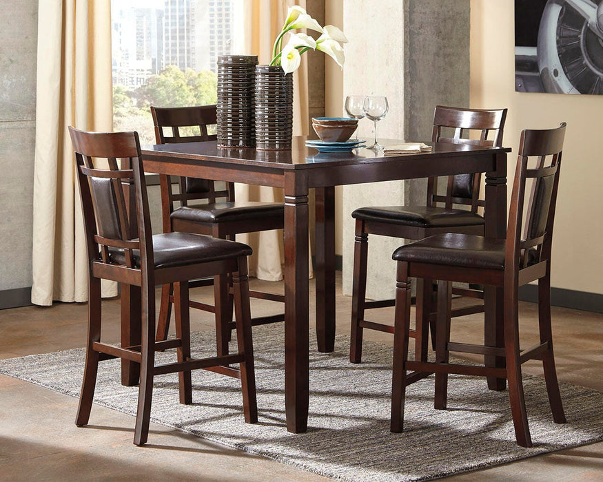 Bennox Counter Height Dining Table and Bar Stools (Set of 5) - Red Gate Home Furnishings (Ball Ground, GA)