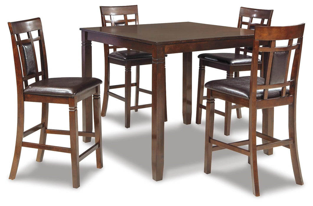 Bennox Counter Height Dining Table and Bar Stools (Set of 5) - Red Gate Home Furnishings (Ball Ground, GA)