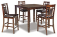 Bennox Counter Height Dining Table and Bar Stools (Set of 5) - Red Gate Home Furnishings (Ball Ground, GA)