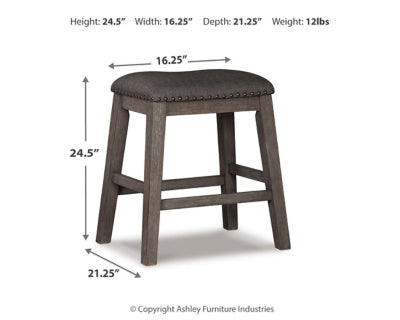 Caitbrook Counter Height Upholstered Bar Stool - Red Gate Home Furnishings (Ball Ground, GA)