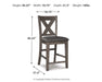 Caitbrook Counter Height Upholstered Bar Stool - Red Gate Home Furnishings (Ball Ground, GA)