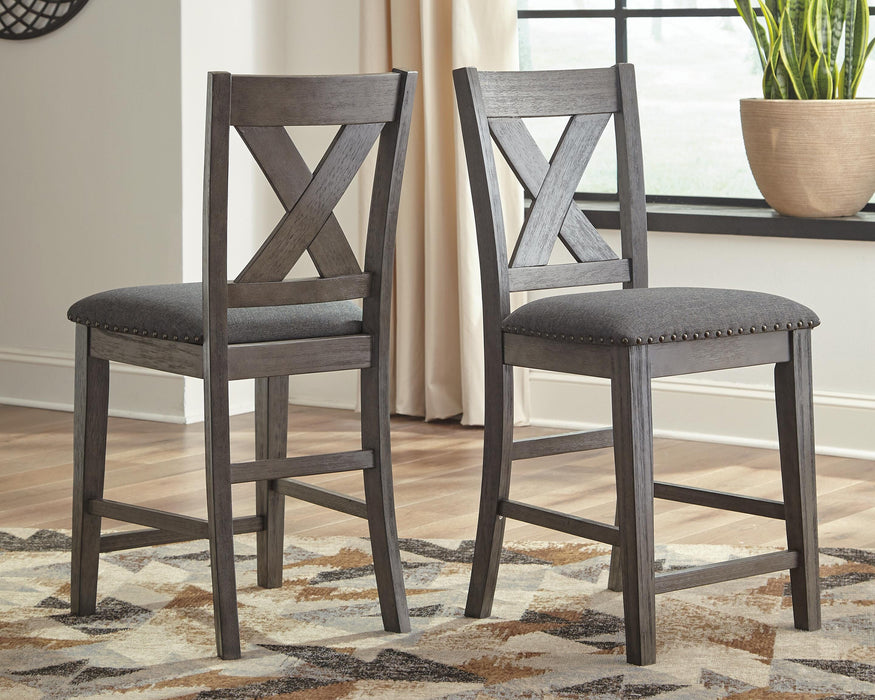 Caitbrook Counter Height Upholstered Bar Stool - Red Gate Home Furnishings (Ball Ground, GA)