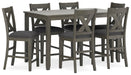 Caitbrook Counter Height Dining Table and Bar Stools (Set of 7) - Red Gate Home Furnishings (Ball Ground, GA)