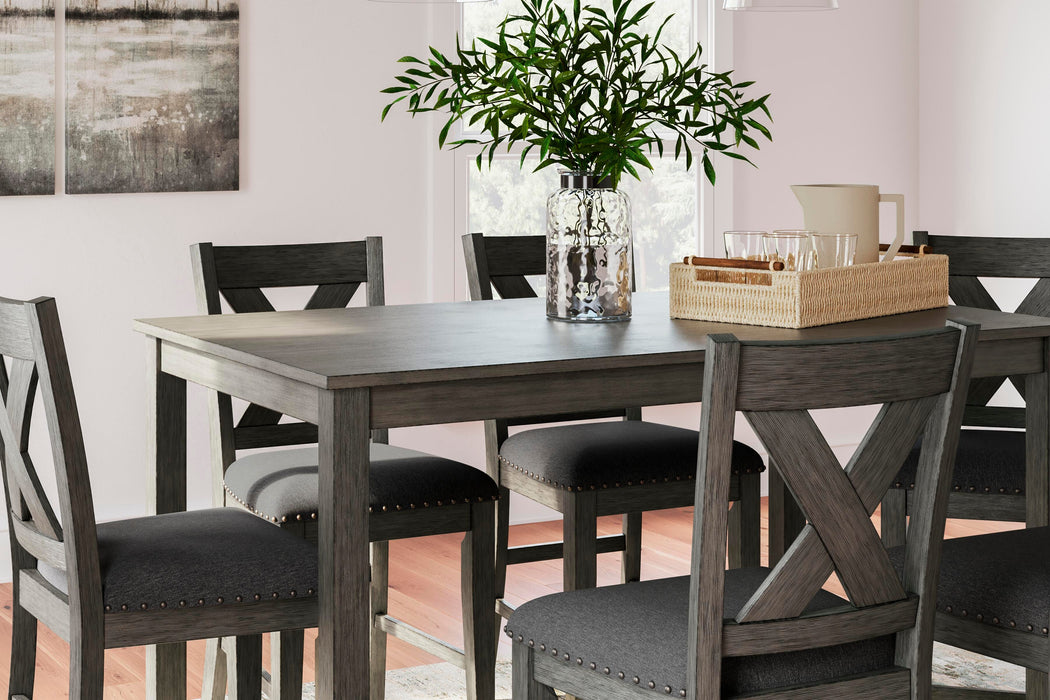 Caitbrook Counter Height Dining Table and Bar Stools (Set of 7) - Red Gate Home Furnishings (Ball Ground, GA)