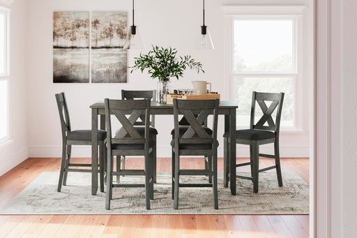Caitbrook Counter Height Dining Table and Bar Stools (Set of 7) - Red Gate Home Furnishings (Ball Ground, GA)