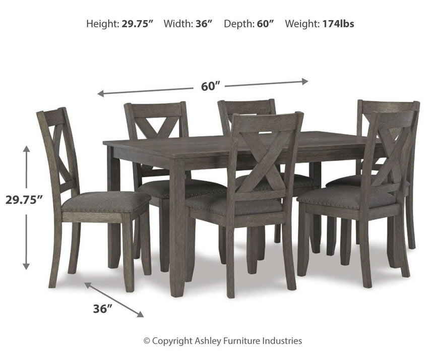Caitbrook Dining Table and Chairs (Set of 7) - Red Gate Home Furnishings (Ball Ground, GA)