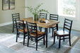 Blondon Dining Table and 6 Chairs (Set of 7) - Red Gate Home Furnishings (Ball Ground, GA)