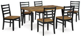 Blondon Dining Table and 6 Chairs (Set of 7) - Red Gate Home Furnishings (Ball Ground, GA)