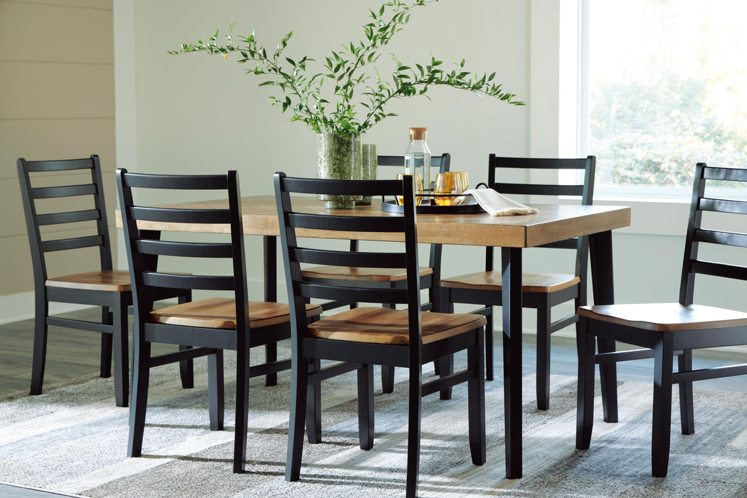 Blondon Dining Table and 6 Chairs (Set of 7) - Red Gate Home Furnishings (Ball Ground, GA)