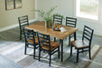 Blondon Dining Table and 6 Chairs (Set of 7) - Red Gate Home Furnishings (Ball Ground, GA)
