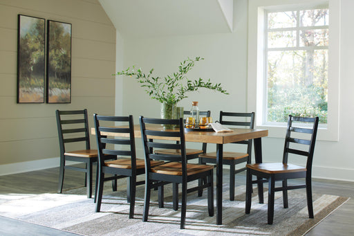 Blondon Dining Table and 6 Chairs (Set of 7) - Red Gate Home Furnishings (Ball Ground, GA)