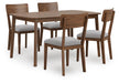 Tameride Dining Table and 4 Chairs (Set of 5) - Red Gate Home Furnishings (Ball Ground, GA)