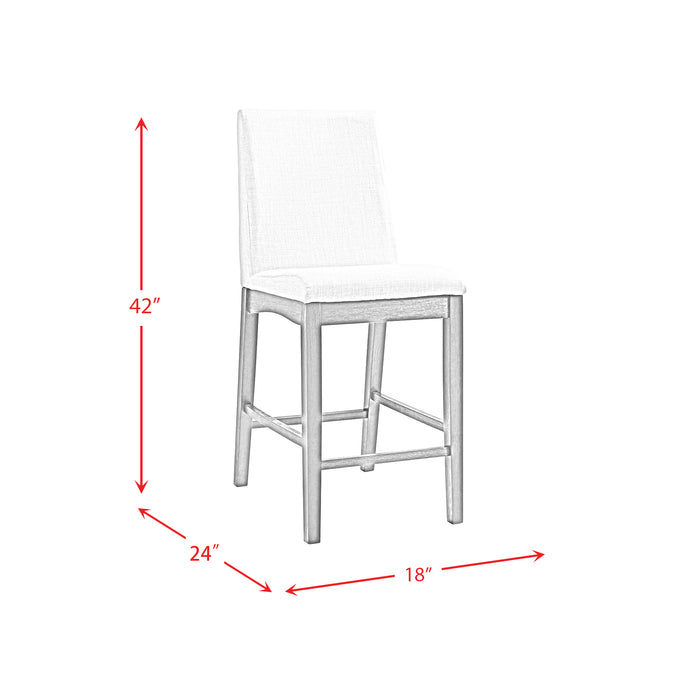 Dapper Counter Side Chair (Grey Finish) (Two Per Carton)