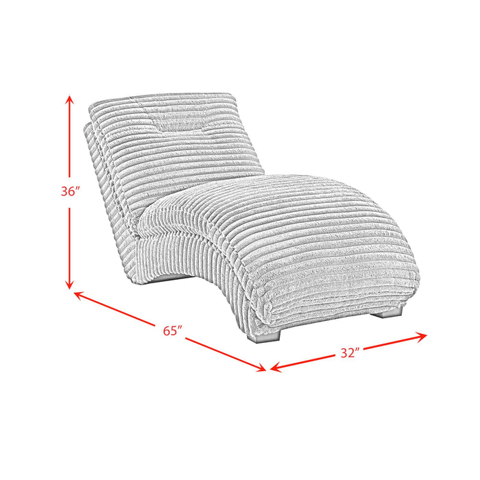 Dominick II Chaise in Masis Cocoa
