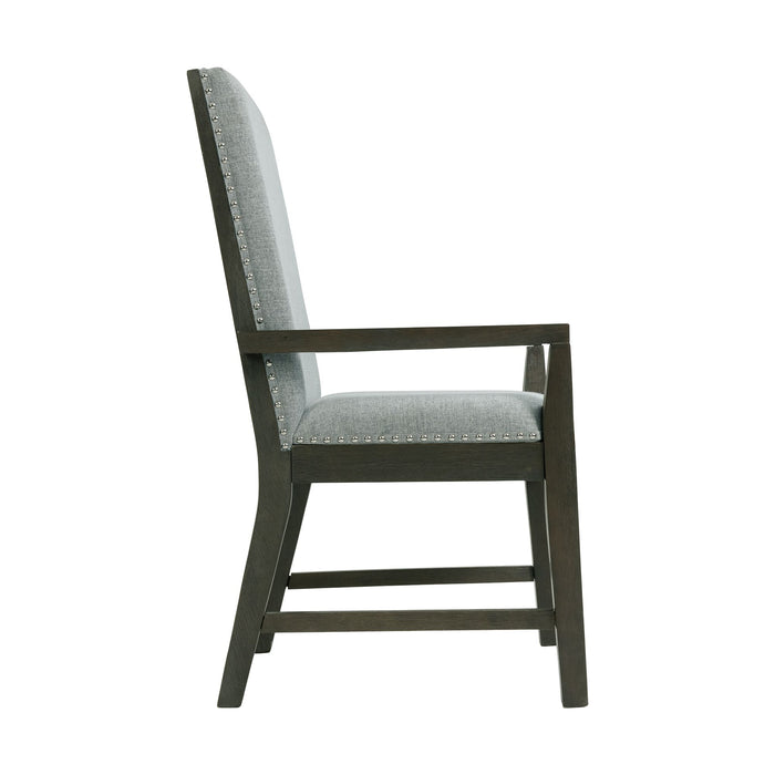 Donovan Upholstery Arm Chair Dark (2 Per Pack)