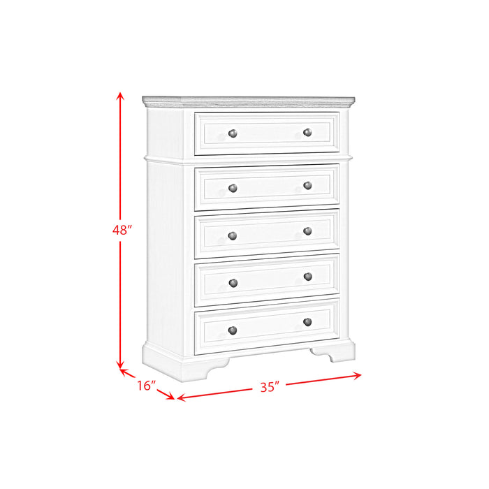 Eastwood Youth UPH Bedroom Set in Off-White