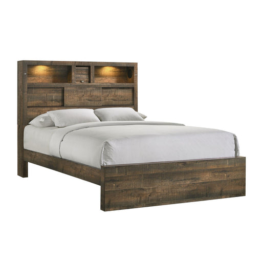 Bailey King Bookcase Panel Bed with Bluetooth - Red Gate Home Furnishings (Ball Ground, GA)