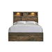 Bailey Queen Bookcase Panel Bed with Bluetooth - Red Gate Home Furnishings (Ball Ground, GA)