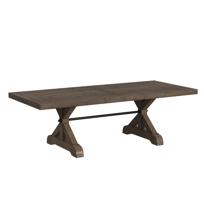 Yellowstone Standard Height Dining Set in Medium Brown-Table and Four Chairs