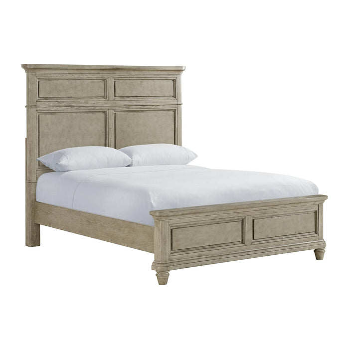 Whit-Ash Panel Bed