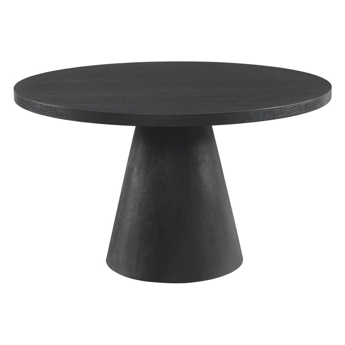 Portland Standard Height Dining Set in Black-Rectangular Table and Four Chairs
