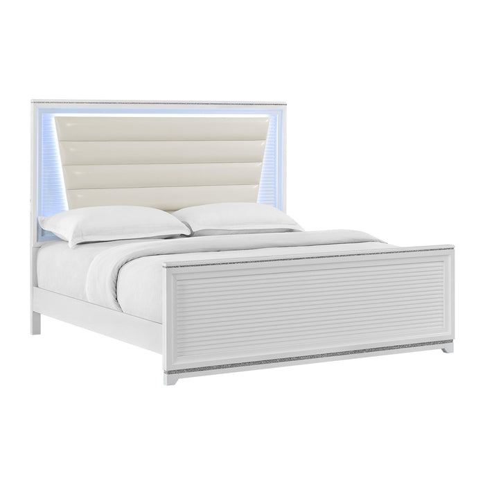 Denmark UPH Bedroom Set with Lights