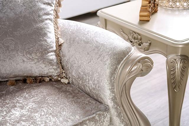 Acapulco White & Espresso Sofa - Red Gate Home Furnishings (Ball Ground, GA)