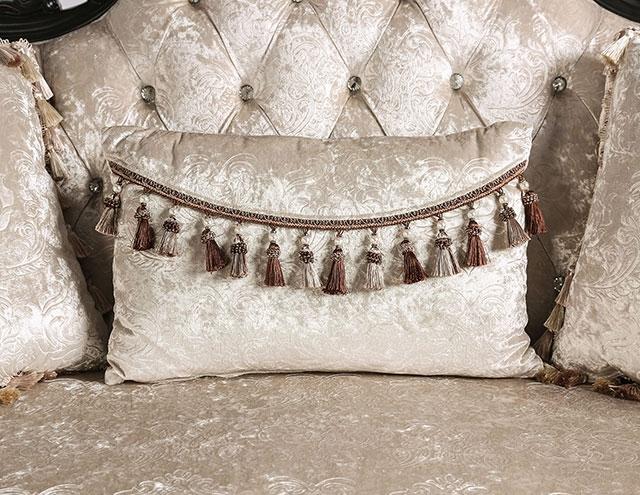 Acapulco White & Espresso Sofa - Red Gate Home Furnishings (Ball Ground, GA)